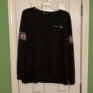 ECLA Dark Gray/Graphite "Choose Joy" Scoop Neck Sweater Size XL